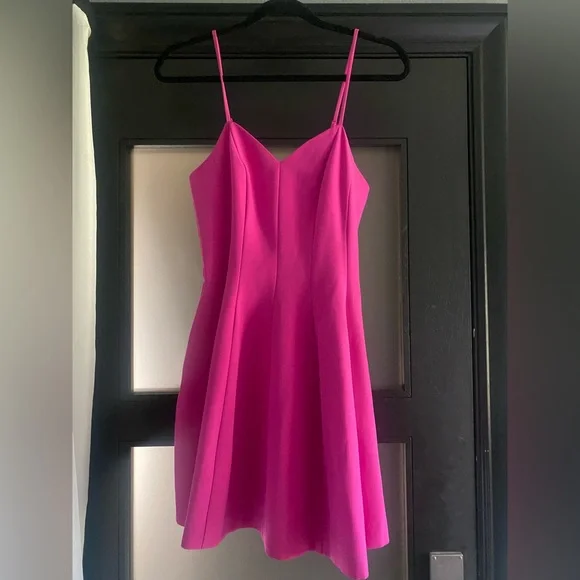 green emerald velvet dress Fuchsia Sleeveless Mini Dress - All Dresses